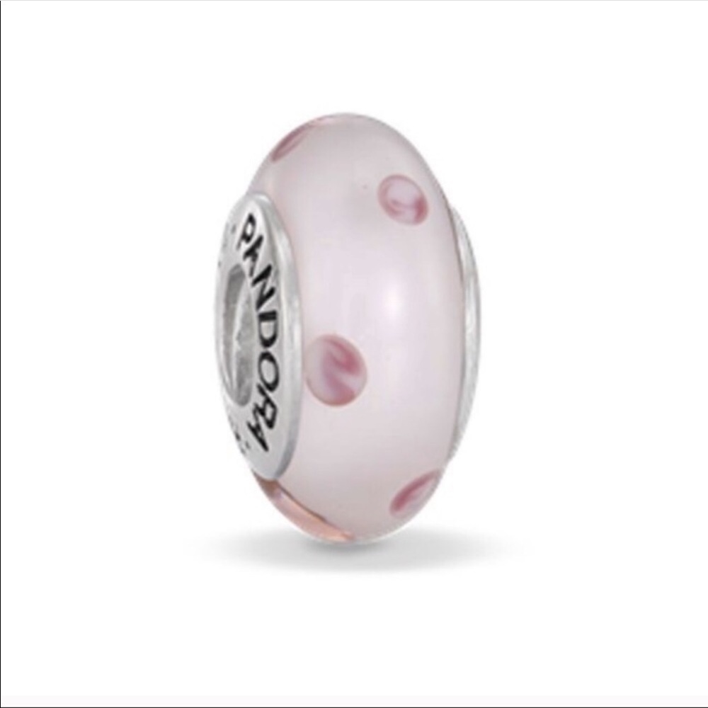 💕3/$70 925 & Pink Murano Polkadot PANDORA Charm